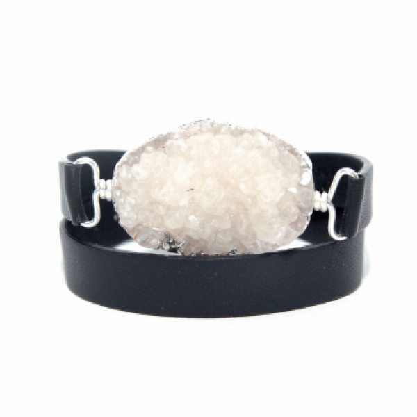 Time To Rock Sugar Double Leather Strap Bracelet-0