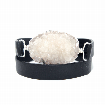 Time To Rock Sugar Double Leather Strap Bracelet-0