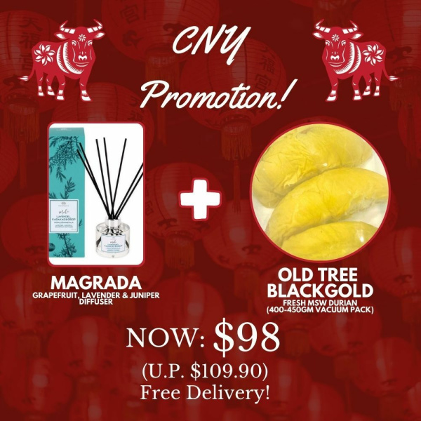 Magrada Diffuser + Old Tree Blackgold MSW Durian - CNY Combo Deal-0